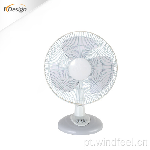 Ventilador de mesa elétrico personalizado Kaidi de 16 polegadas e baixo ruído Ventilador de mesa interno de 220v Ventiladores de mesa de pedestal de base quadrada branca com temporizador